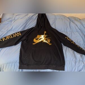 Black and gold Nike air Jordan hoodie